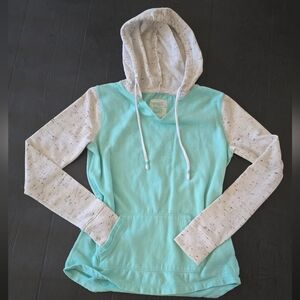 SO Mint and Cream Speckled Hoodie